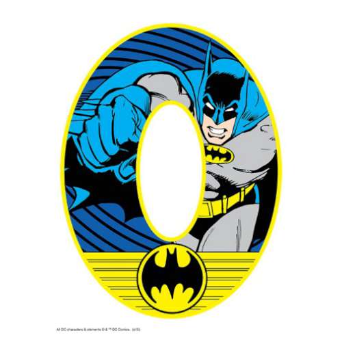 Batman Number 0 Edible Icing Image - Click Image to Close